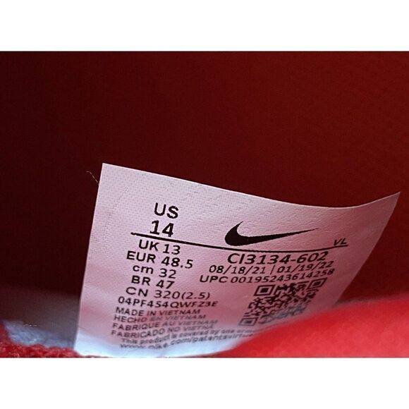 Nike Force Zoom Mike Trout 7 Baseball Cleats Red White CI3134-602 Men Size 14 - Picture 7 of 10